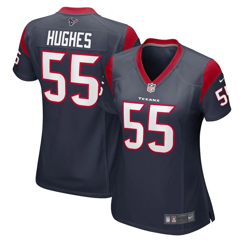 Jerry Hughes 55 Houston Texans Game Jersey - Navy