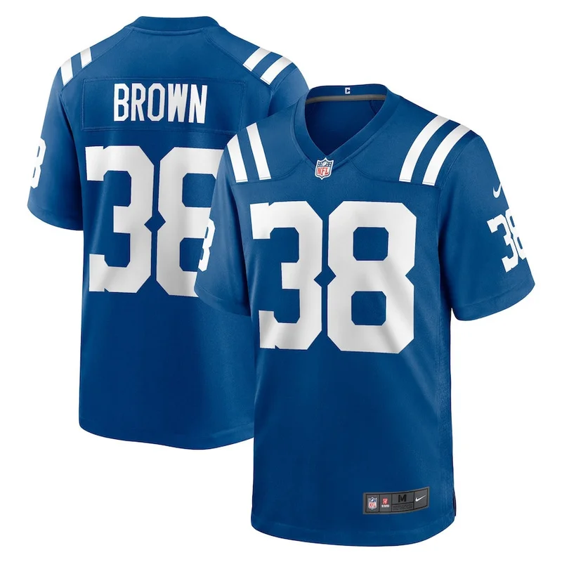 Tony Brown 38 Indianapolis Colts Game Jersey - Royal