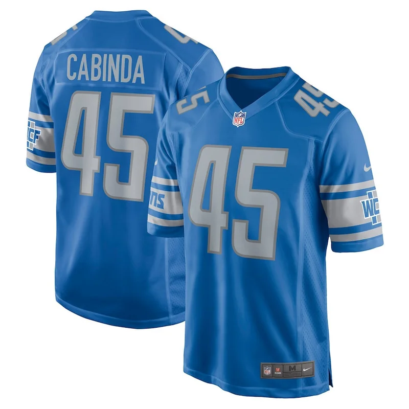 Frank Ragnow 77 Detroit Lions Game Jersey - Blue - Image 3