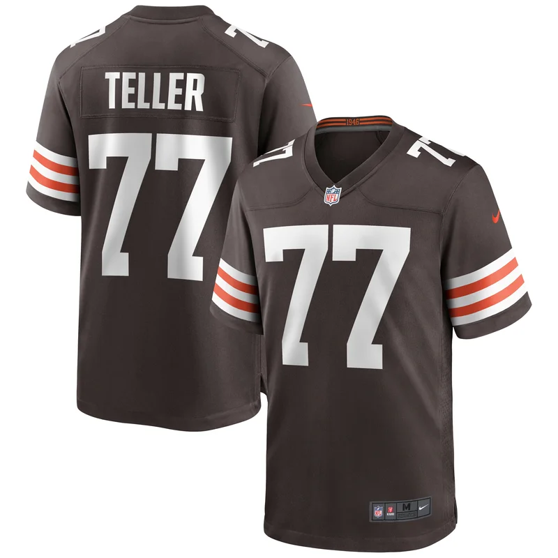 Tommy Togiai 97 Cleveland Browns Game Jersey - Brown - Image 3