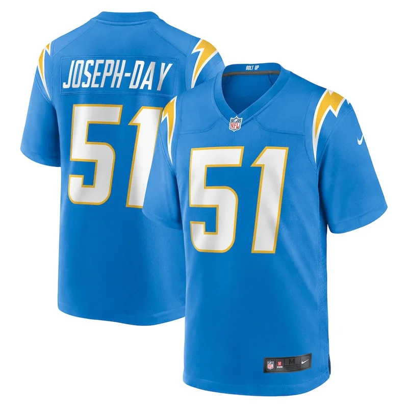 Sebastian Joseph-Day 51 Los Angeles Chargers Game Jersey - Powder Blue