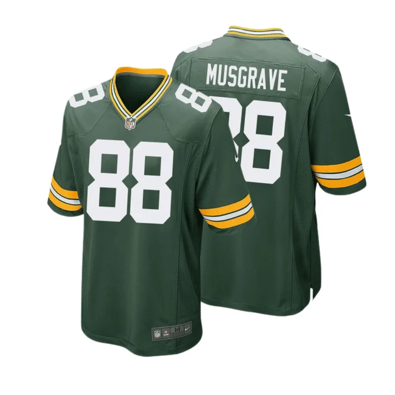 Luke Musgrave 88 Green Bay Packers Jersey Home Game - Green