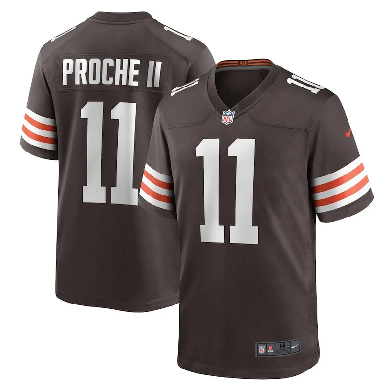 James Proche II 11 Cleveland Browns Game Jersey - Brown