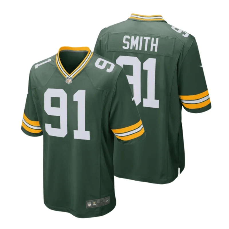 Preston Smith 91 Green Bay Packers Jersey Away Game - White - Image 2
