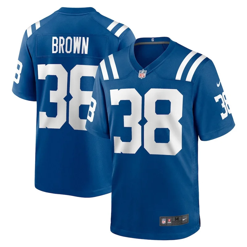 Mike Strachan 17 Indianapolis Colts Game Jersey - Royal - Image 2