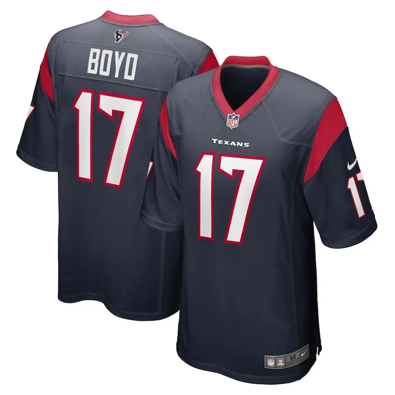 Kris Boyd 17 Houston Texans Game Jersey - Navy