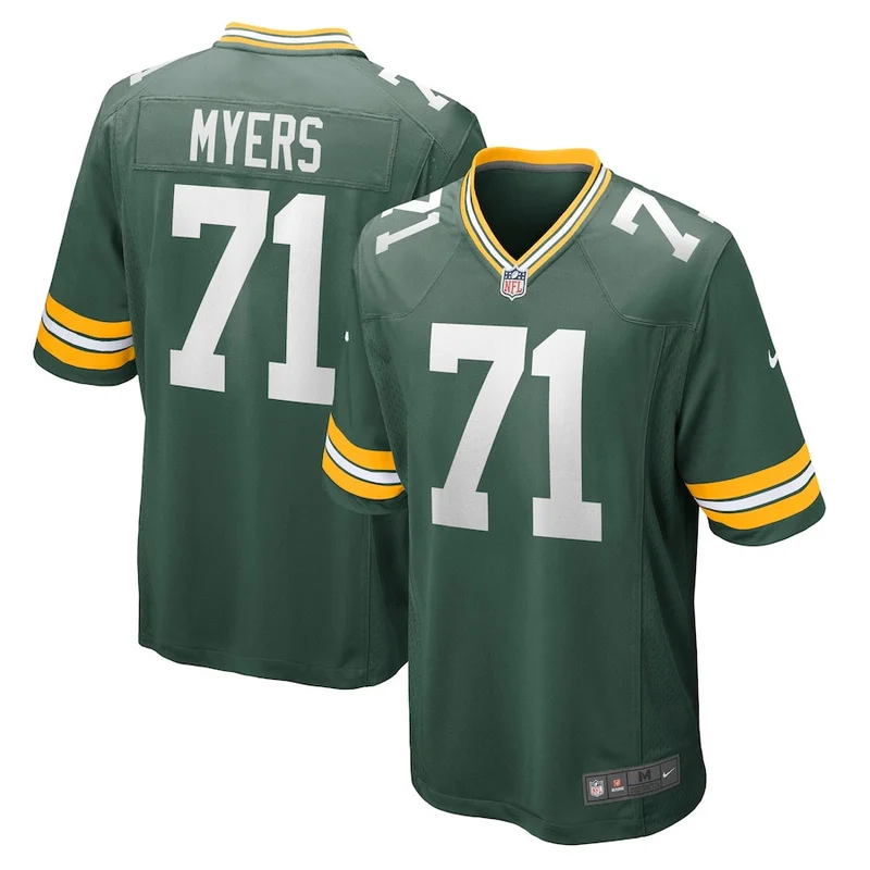 Jordan Love 10 Green Bay Packers Jersey Home Game - Green - Image 3