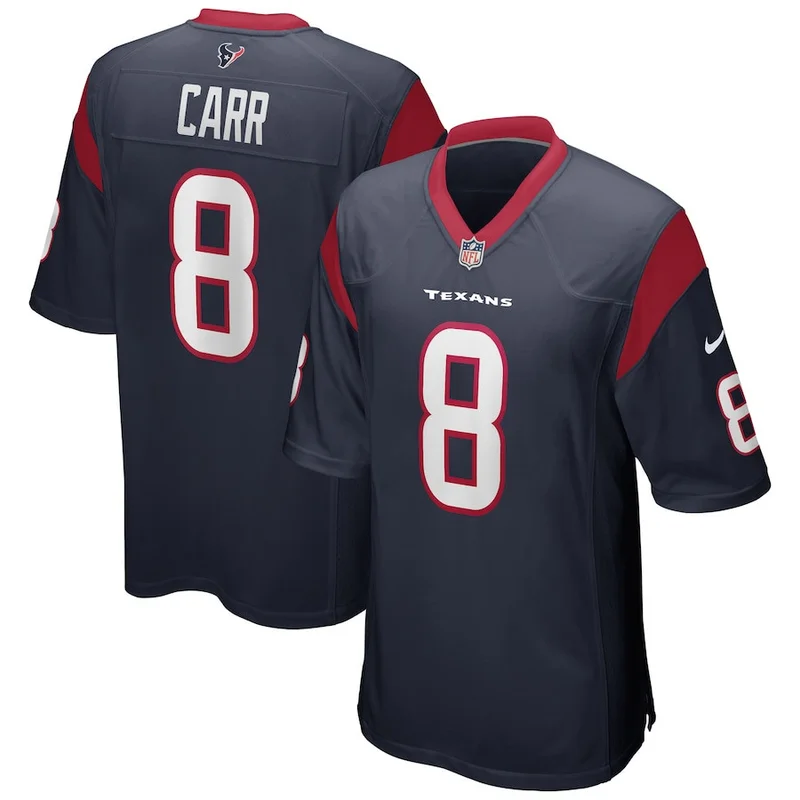 Bruce Hector 65 Houston Texans Game Jersey - Navy - Image 2