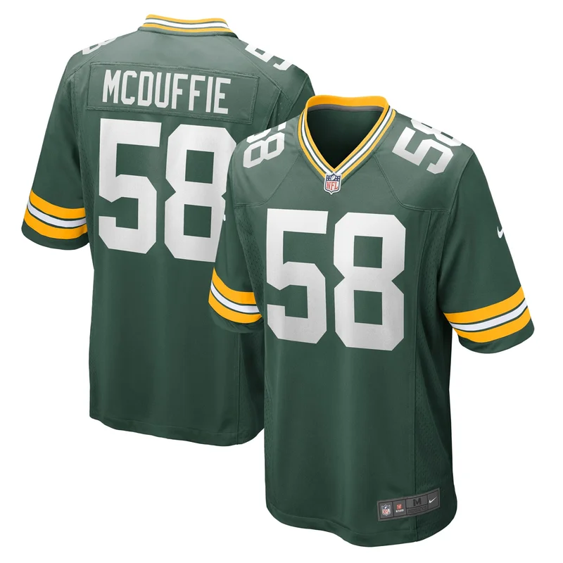 Green Bay Packers Jersey Custom Game - Green - Image 5