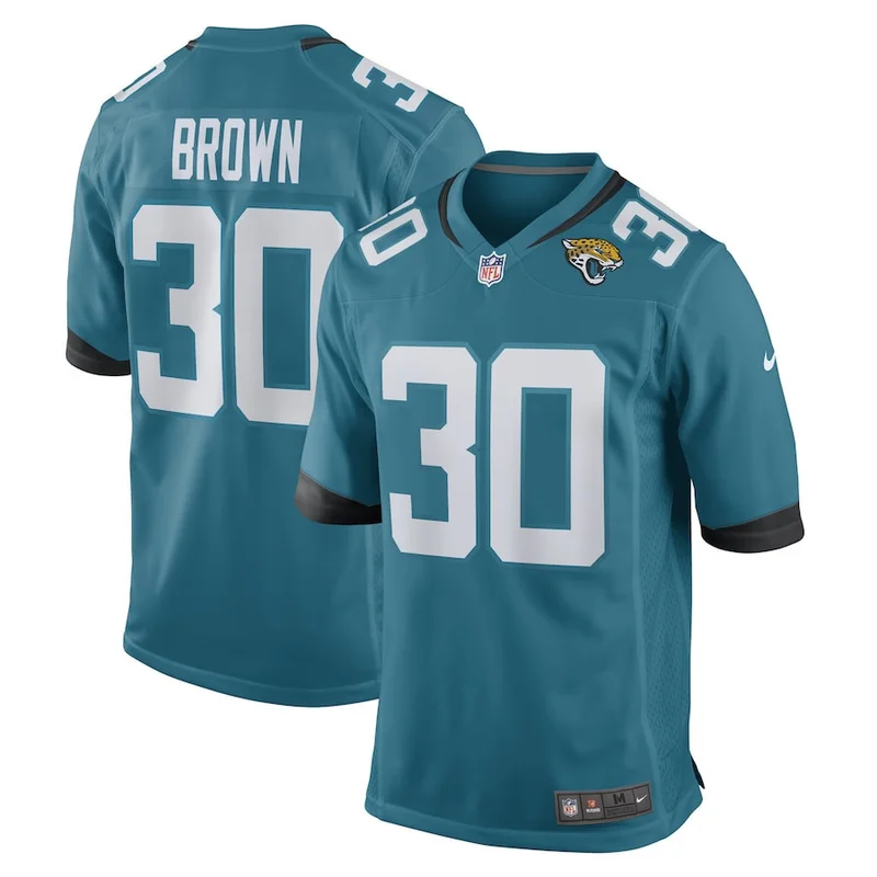 Luke Fortner Jacksonville Jaguars Game Jersey - Teal - Image 5