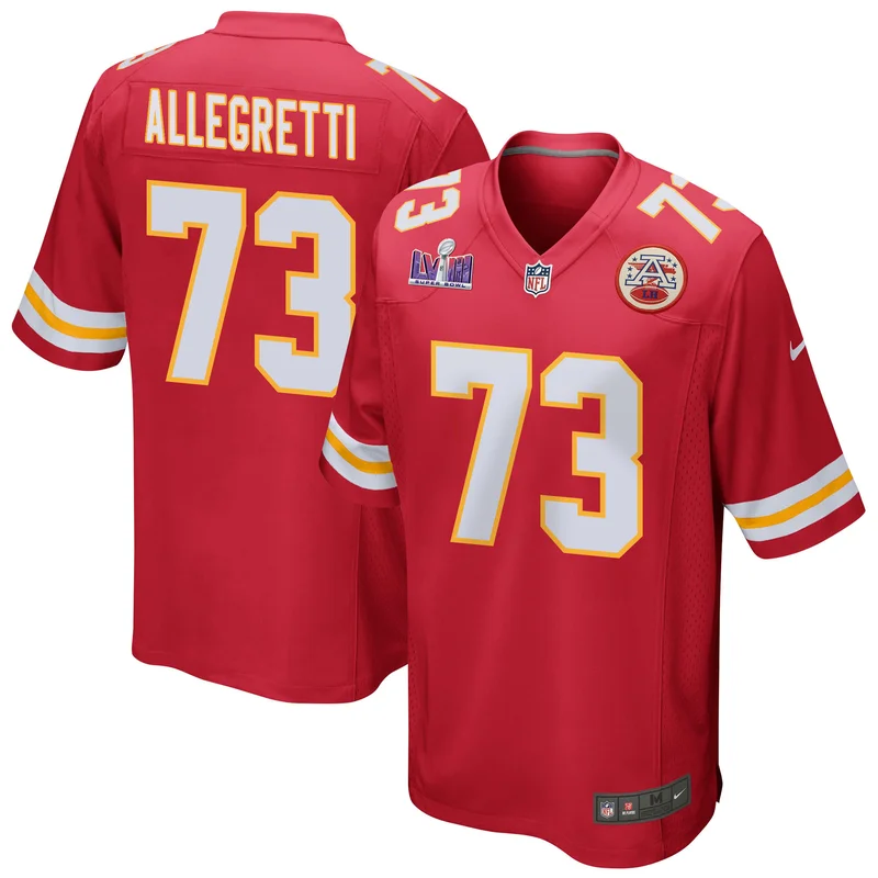 Nick Allegretti 73 Kansas City Chiefs Jersey Super Bowl LVII Champions Game - White - Image 2