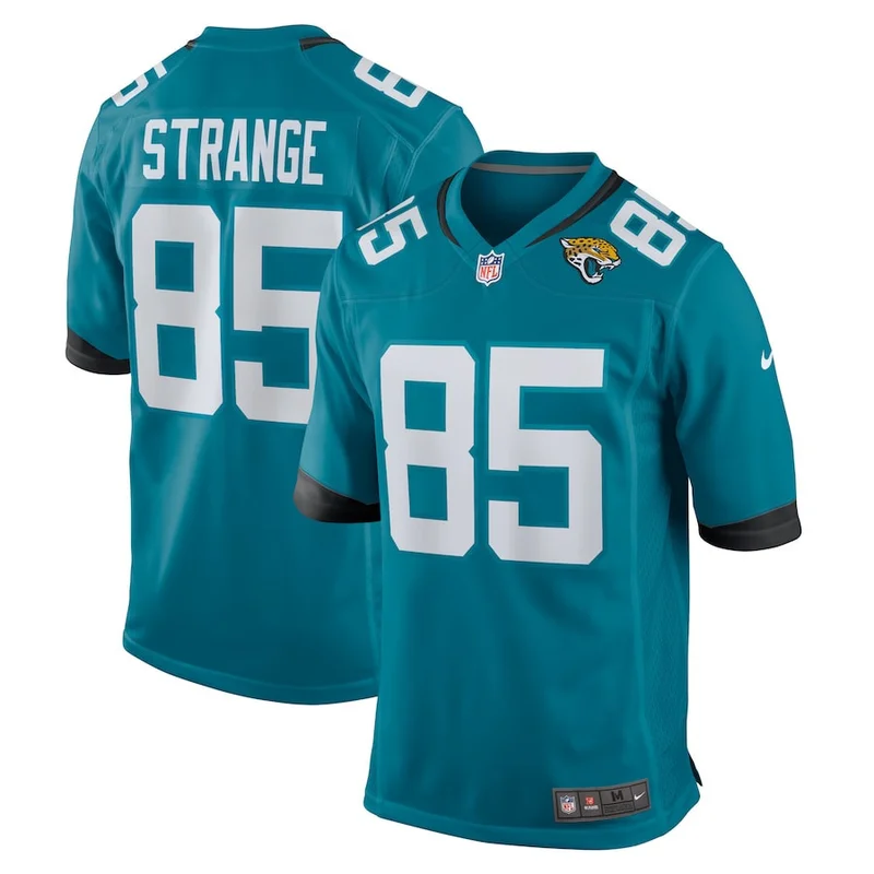 Brenton Strange 85 Jacksonville Jaguars Jersey Team Game - Teal
