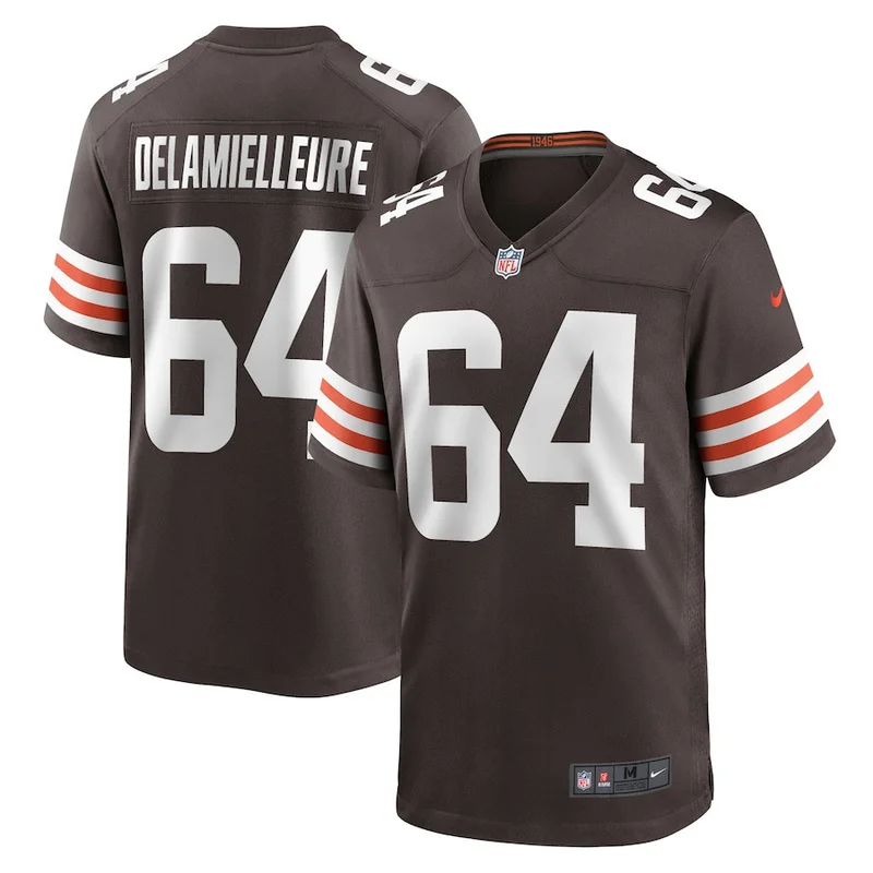 Isaiah McGuire 57 Cleveland Browns Jersey Team Game - Brown - Image 4