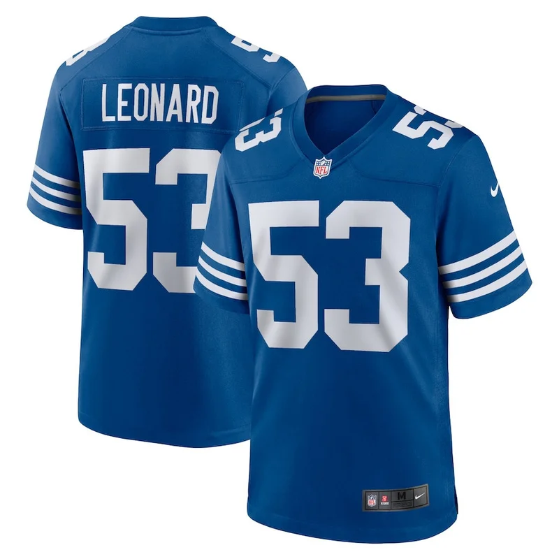 Sam Ehlinger 4 Indianapolis Colts Game Jersey - Royal - Image 3