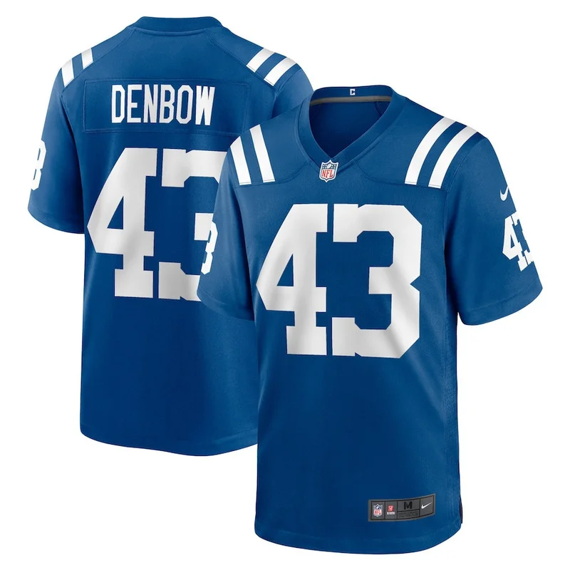 Tony Brown 38 Indianapolis Colts Game Jersey - Royal - Image 3