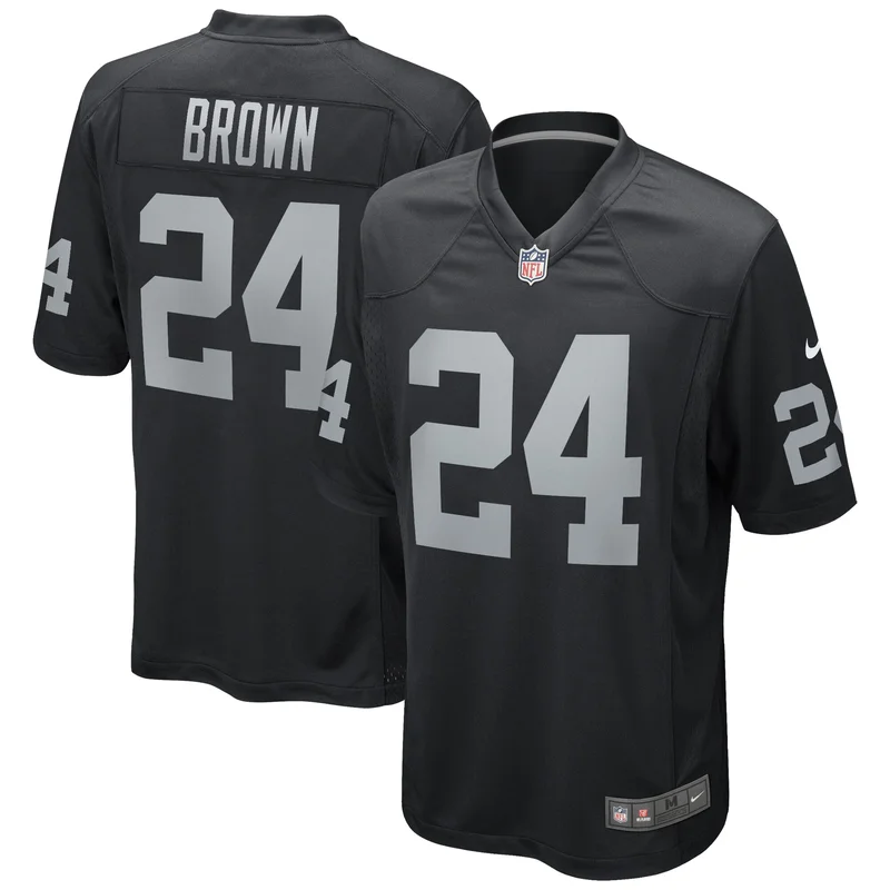 Richard Seymour 92 Las Vegas Raiders Jersey Retired Game - Black - Image 3