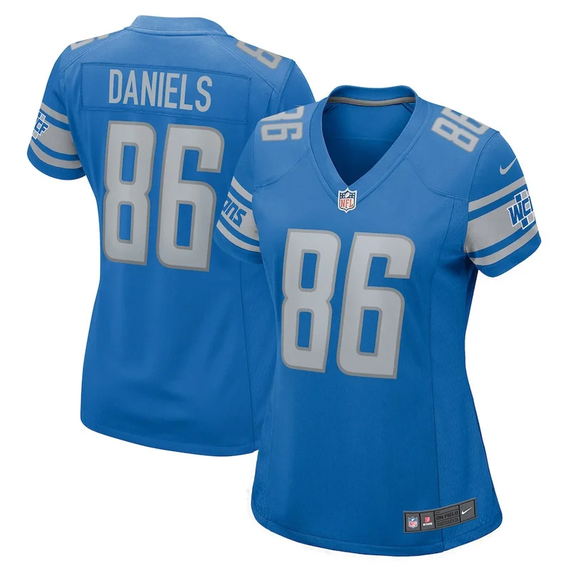 Chase Lucas 27 Detroit Lions Jersey Team Game - Blue - Image 4