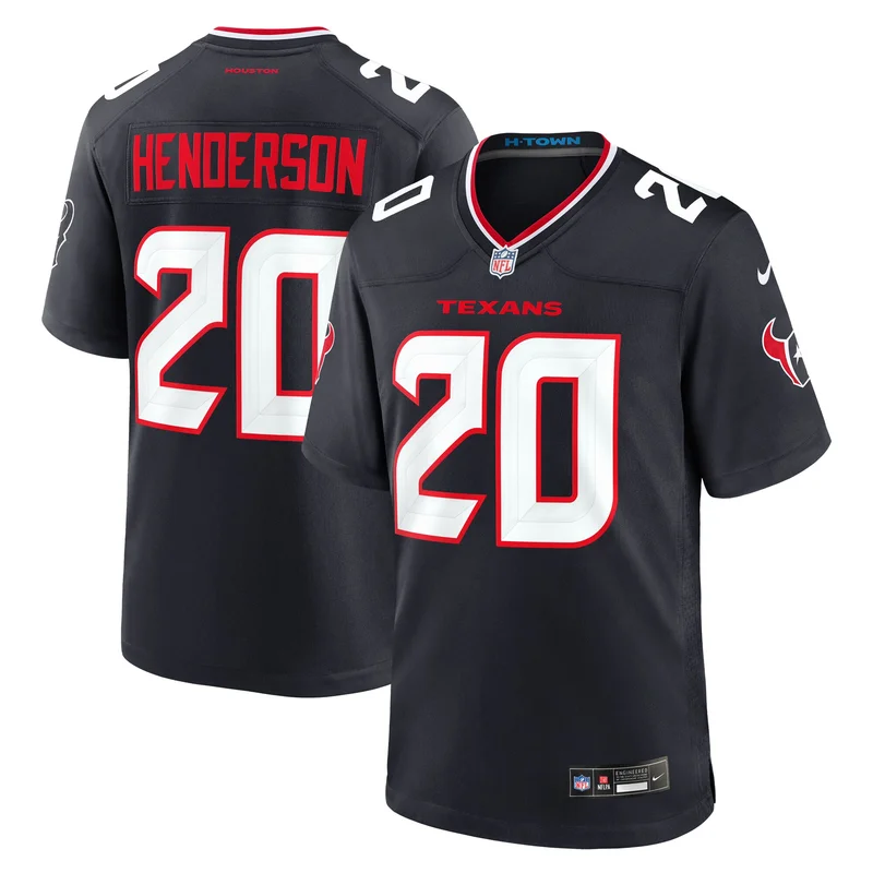 Henderson Houston Texans Jersey Team Game - Navy