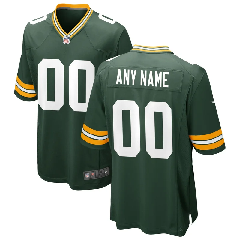 Green Bay Packers Jersey Custom Game - Green
