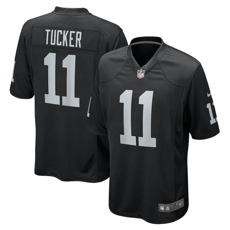 Tre Tucker 11 Las Vegas Raiders Jersey Team Game - Black