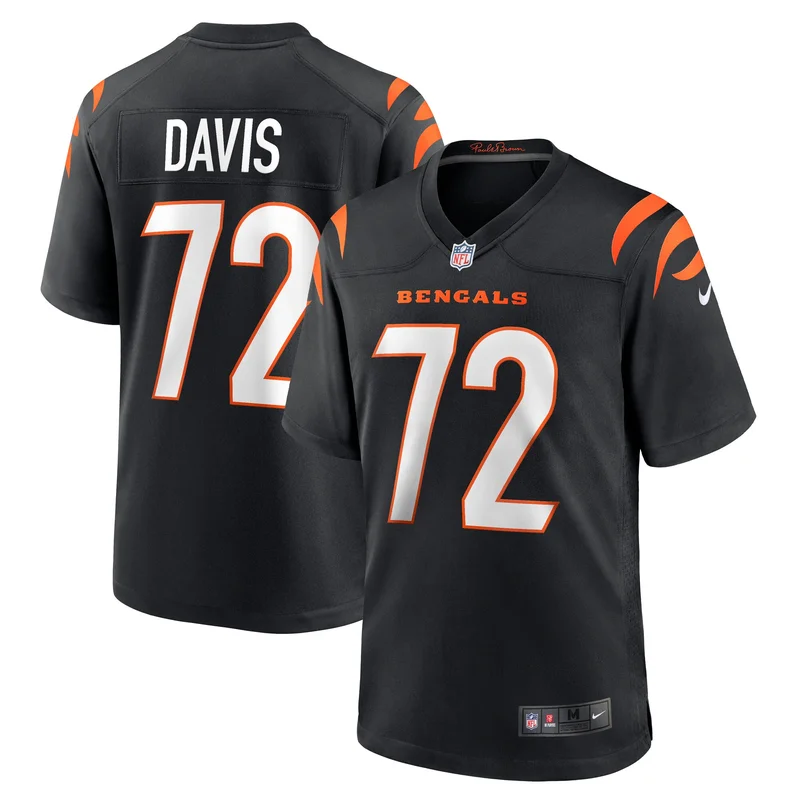 Domenique Davis Cincinnati Bengals Game Jersey Player - Black