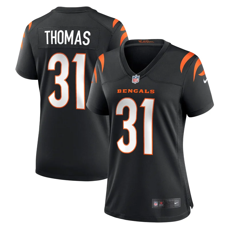 Jordan Battle 27 Cincinnati Bengals Game Jersey - Black - Image 3