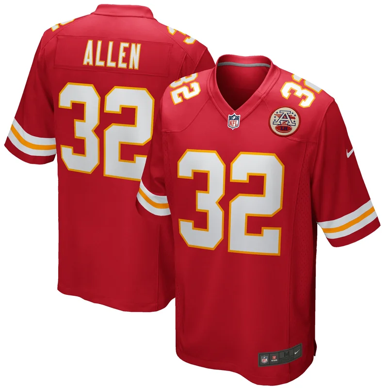 Malik Herring Kansas City Chiefs Jersey Team Game Player - Red - Image 2