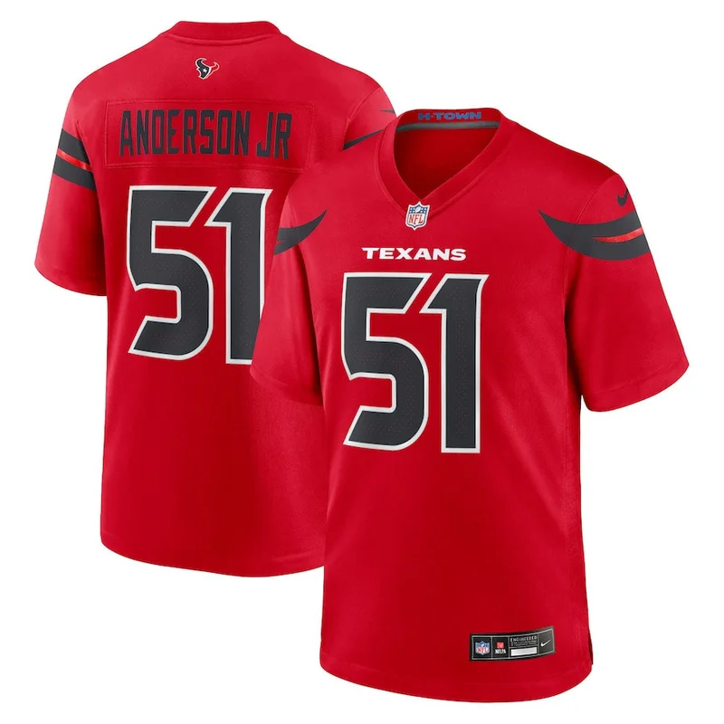 Will Anderson Jr 51 Houston Texans Jersey 2nd Alternate Game - Navy - Image 2