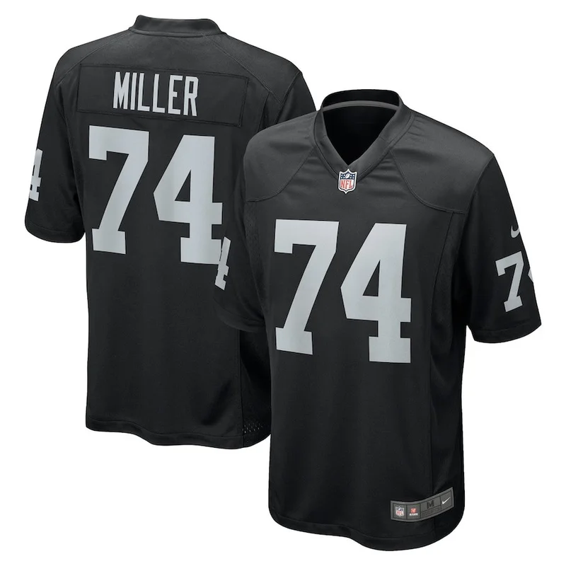 Fred Biletnikoff 25 Las Vegas Raiders Game Jersey Retired - Black - Image 2