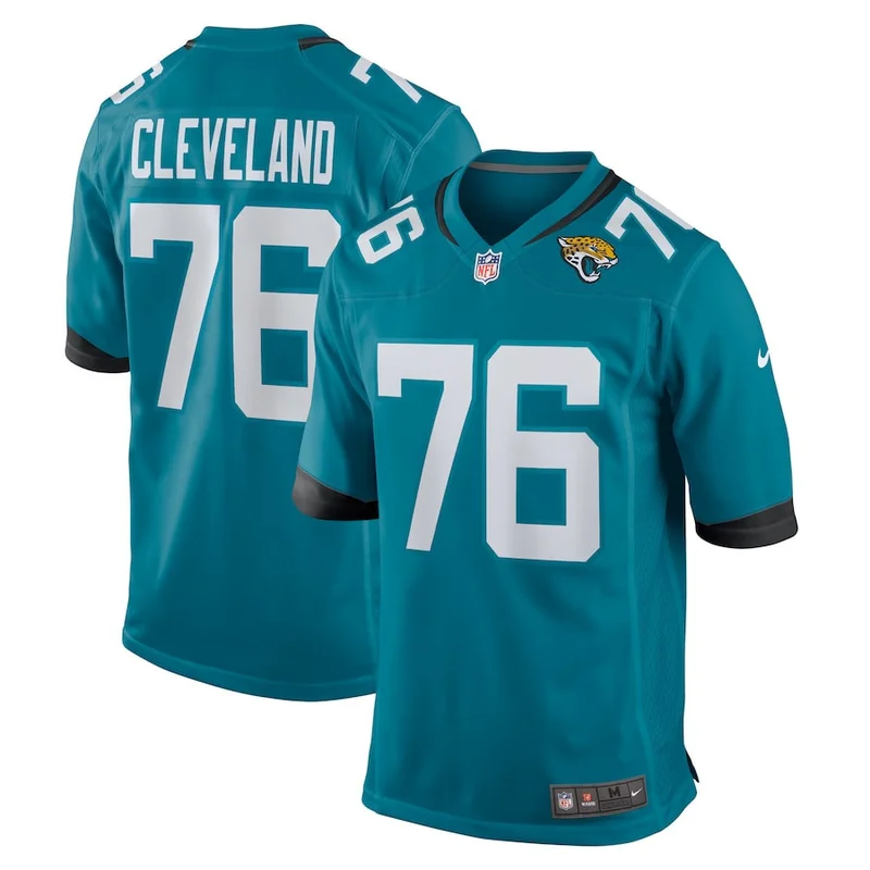 DJ Coleman 54 Jacksonville Jaguars Game Jersey - Teal - Image 3