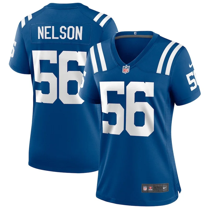 Quenton Nelson 56 Indianapolis Colts Game Jersey Retired - Royal