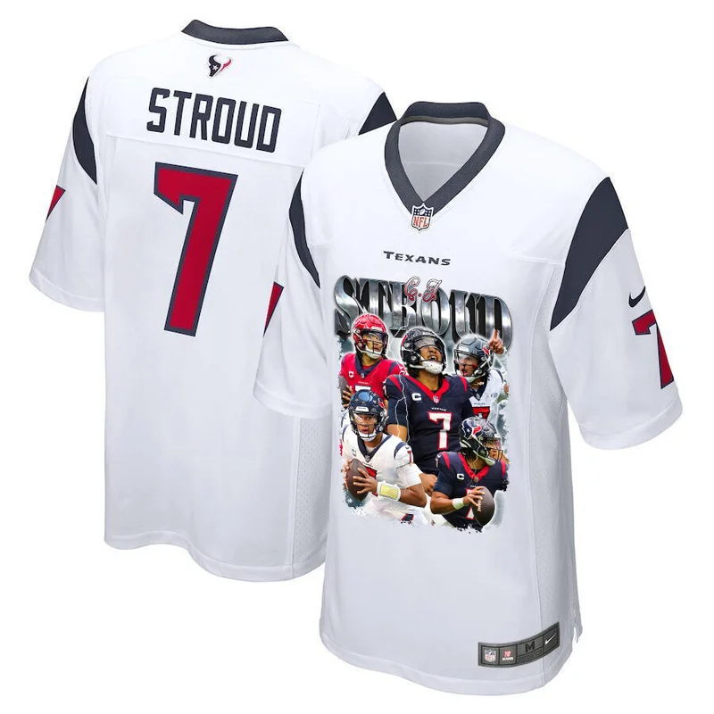 Stroud 7 Houston Texans Game Jersey - Navy - Image 4