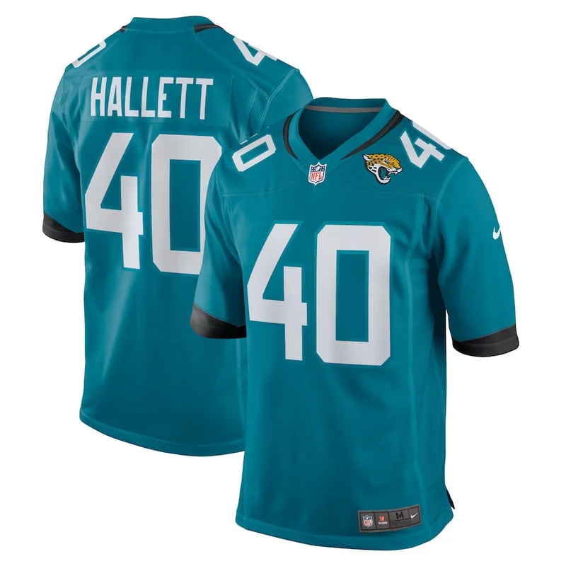 DJ Coleman 54 Jacksonville Jaguars Game Jersey - Teal - Image 2