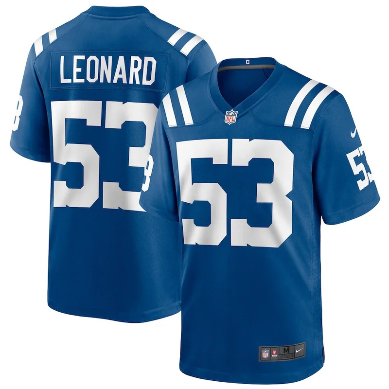 Ryan Hayes 76 Indianapolis Colts Jersey Team Game - Royal - Image 3