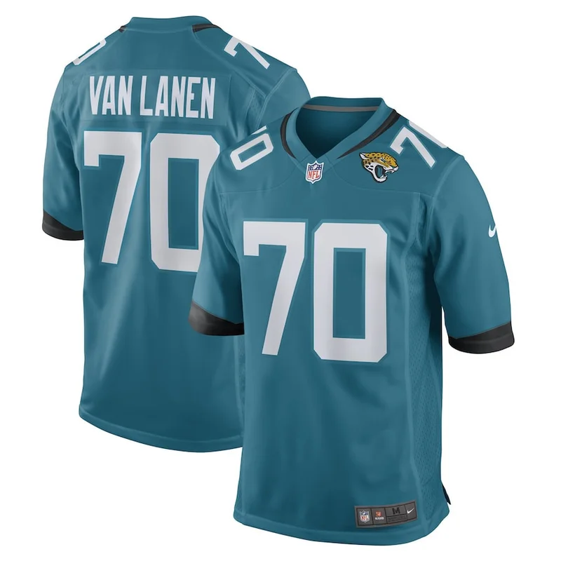 Caleb Johnson Jacksonville Jaguars Game Jersey Player - Teal - Image 4
