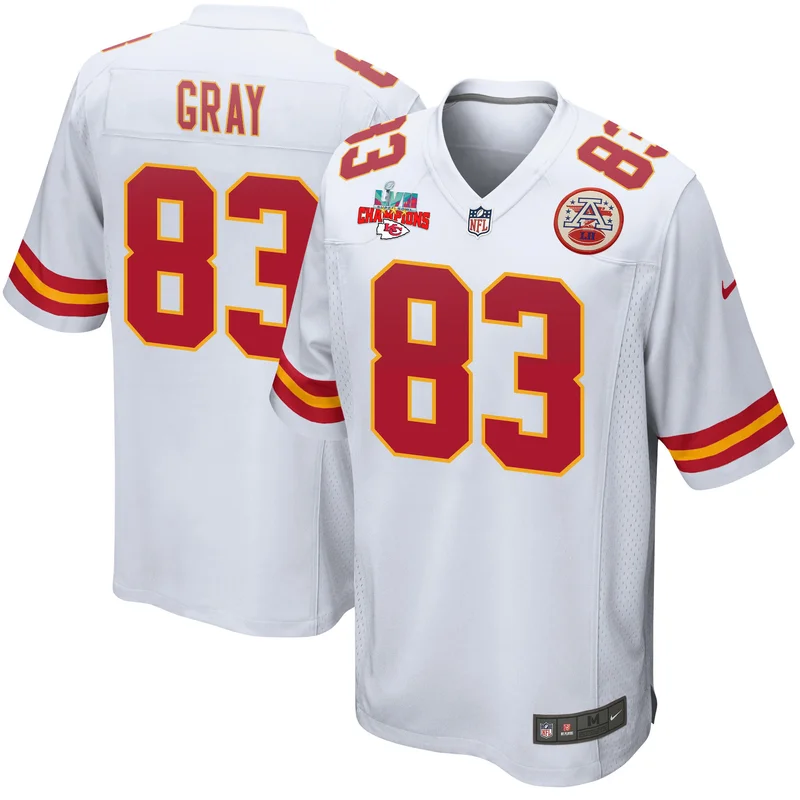 Nick Bolton 32 Kansas City Chiefs Jersey Super Bowl LVII Patch Flag - White - Image 3