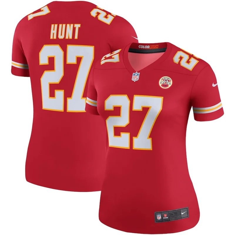 Clyde Edwards-Helaire 25 Kansas City Chiefs Jersey Inverted Legend - Gold - Image 3