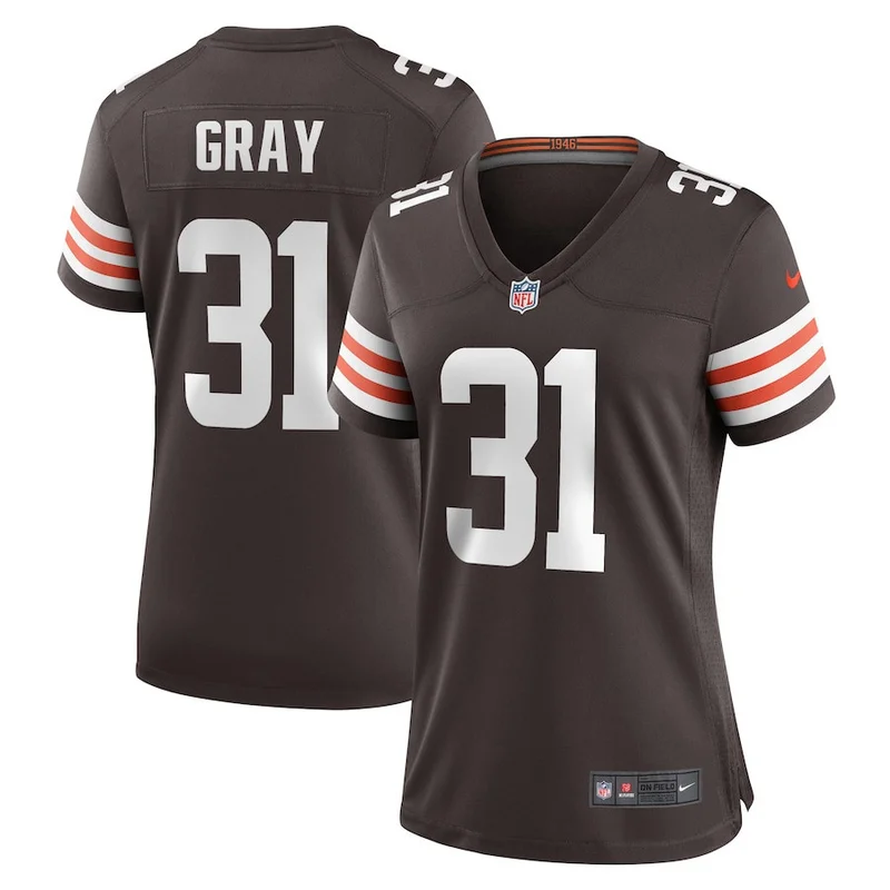 Tommy Togiai 97 Cleveland Browns Game Jersey - Brown - Image 2