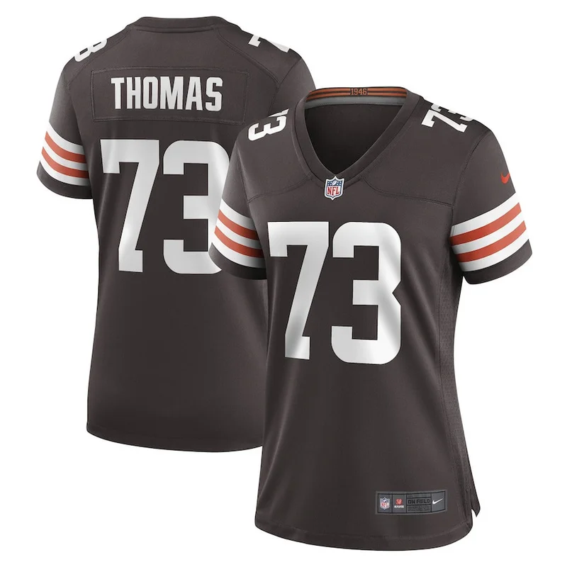 Joe Thomas 73 Cleveland Browns Jersey Retired Game - Brown