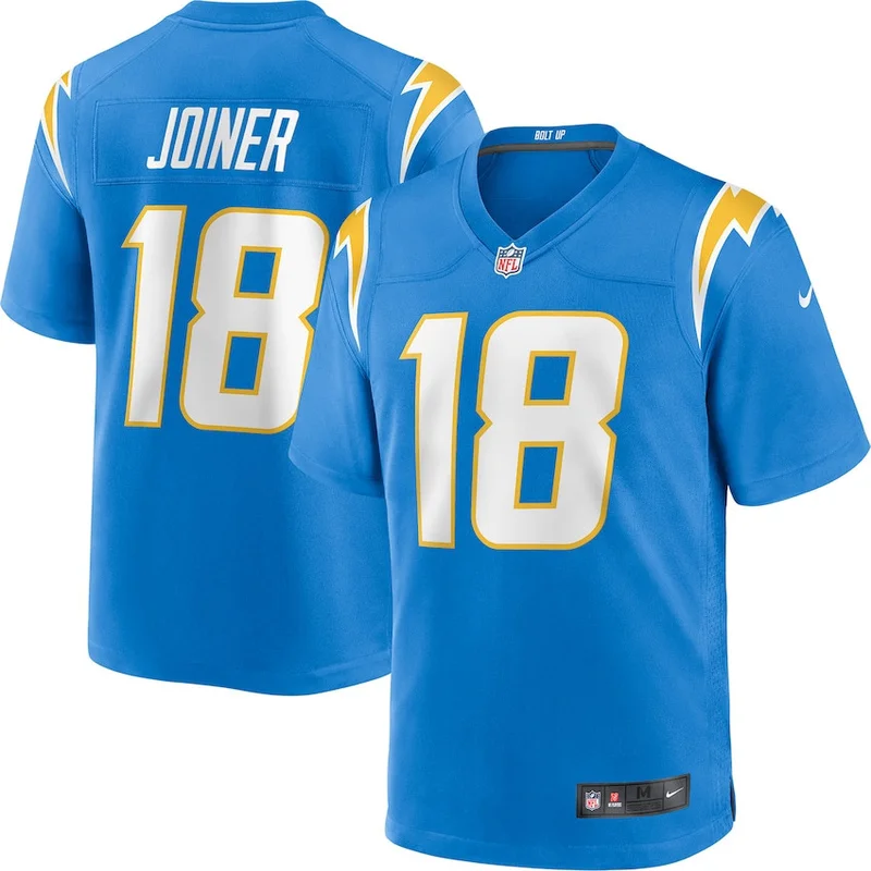 Charlie Joiner 18 Los Angeles Chargers Game Jersey Retired - Powder Blue