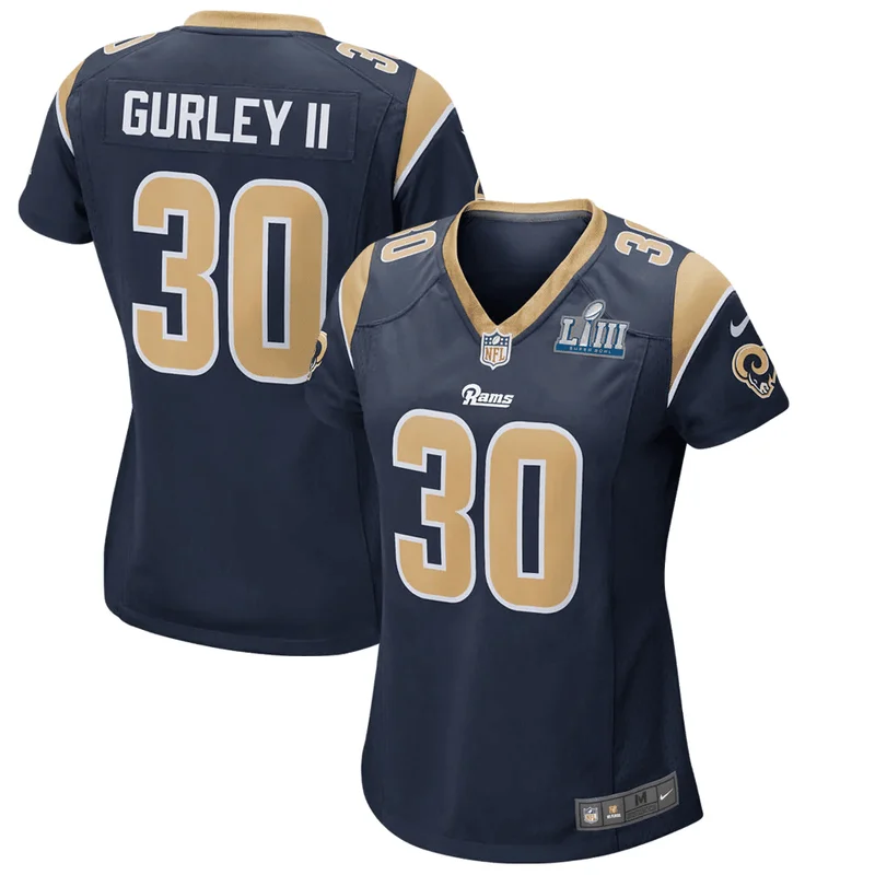 Super Bowl LVI Patch Los Angeles Rams Jersey Odell Beckham Jr 3 White - Image 2