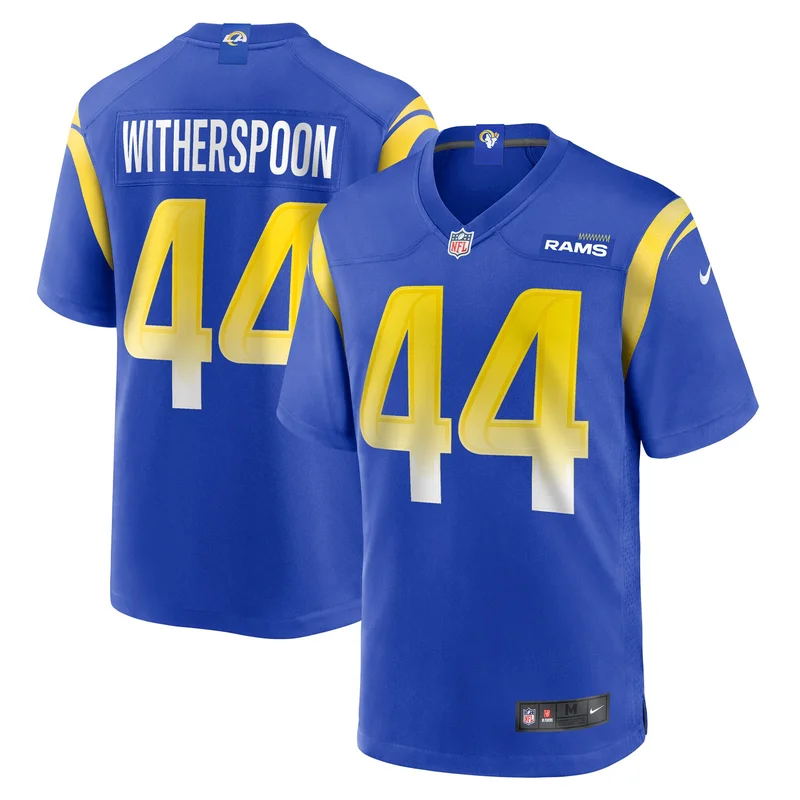 Ahkello Witherspoon 44 Los Angeles Rams Game Jersey - Royal - Image 2