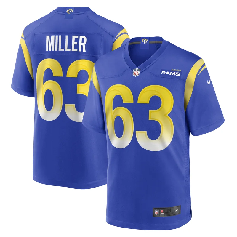 Grant Miller Los Angeles Rams Game Jersey - Royal