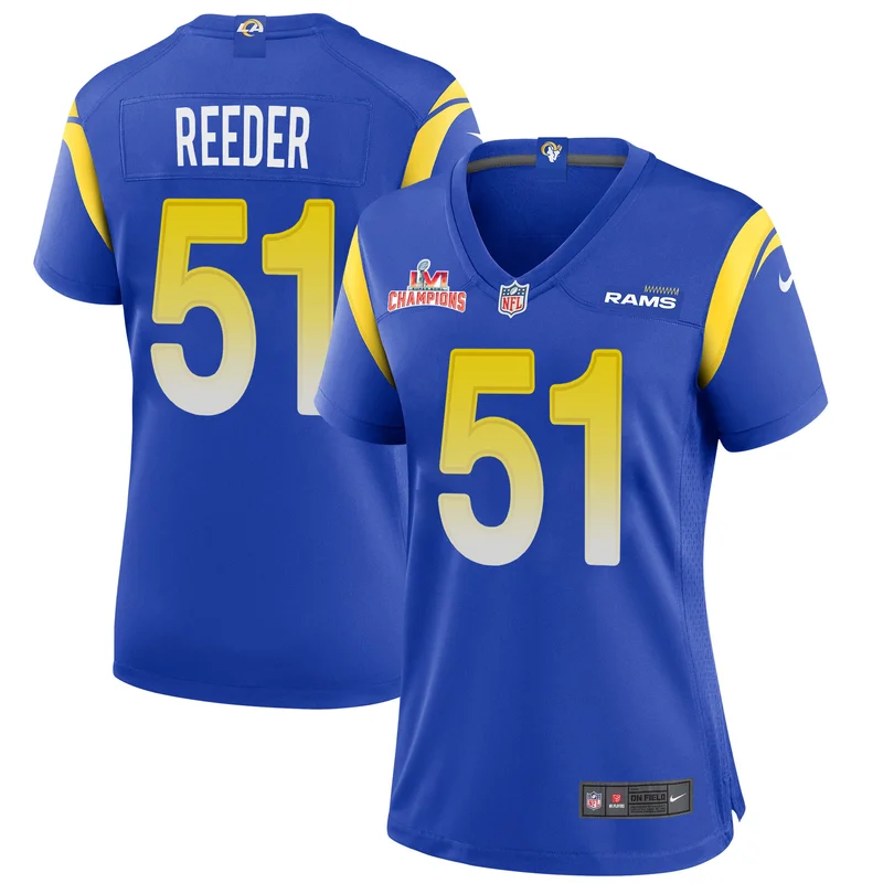 Super Bowl LVI Champions Los Angeles Rams Jersey Tremayne Anchrum Jr 72 Bone's - Image 4