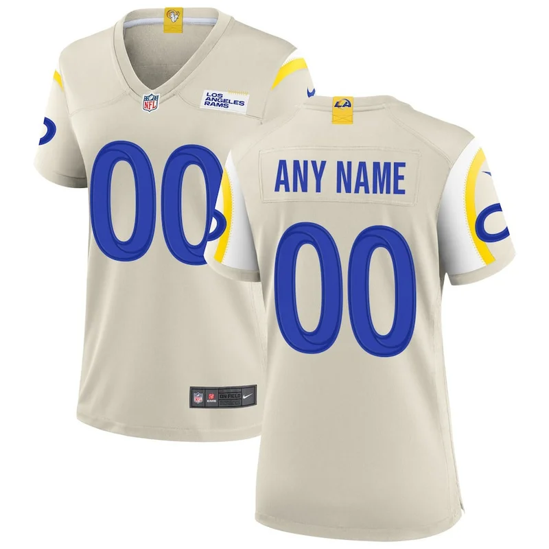 Los Angeles Rams Jersey Custom Game - Bone