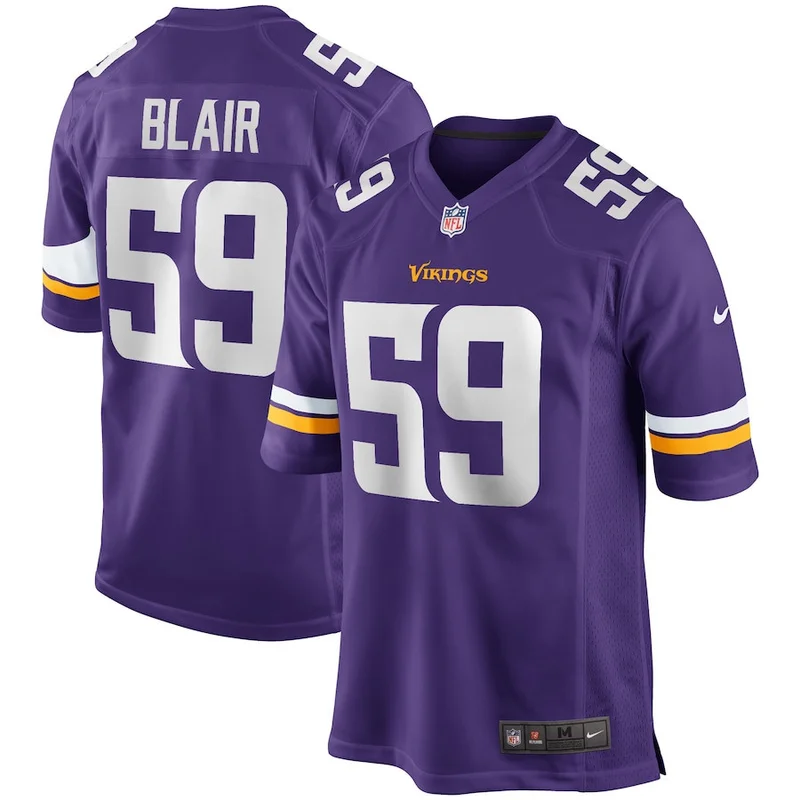 Kenny Willekes 79 Minnesota Vikings Game Jersey - Purple - Image 2