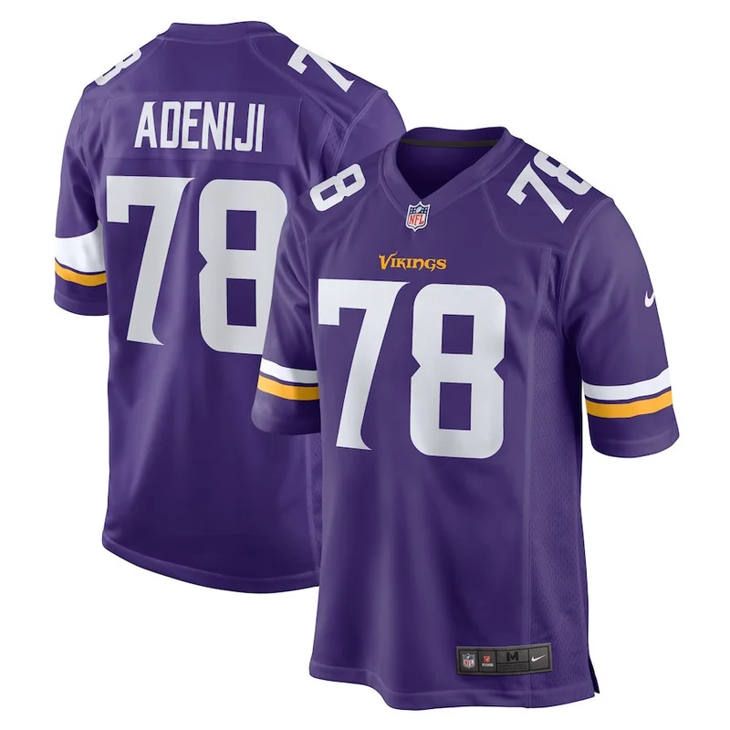 Dan Chisena 85 Minnesota Vikings Game Jersey - Purple - Image 4