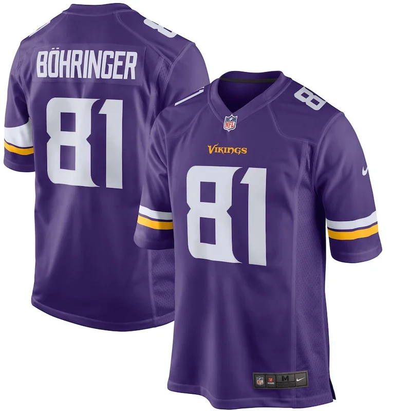 Joshua Dobbs 15 Minnesota Vikings Jersey Alternate Game - Purple - Image 4