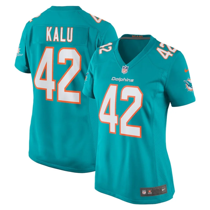 John Lovett 46 Miami Dolphins Game Jersey - Aqua - Image 2