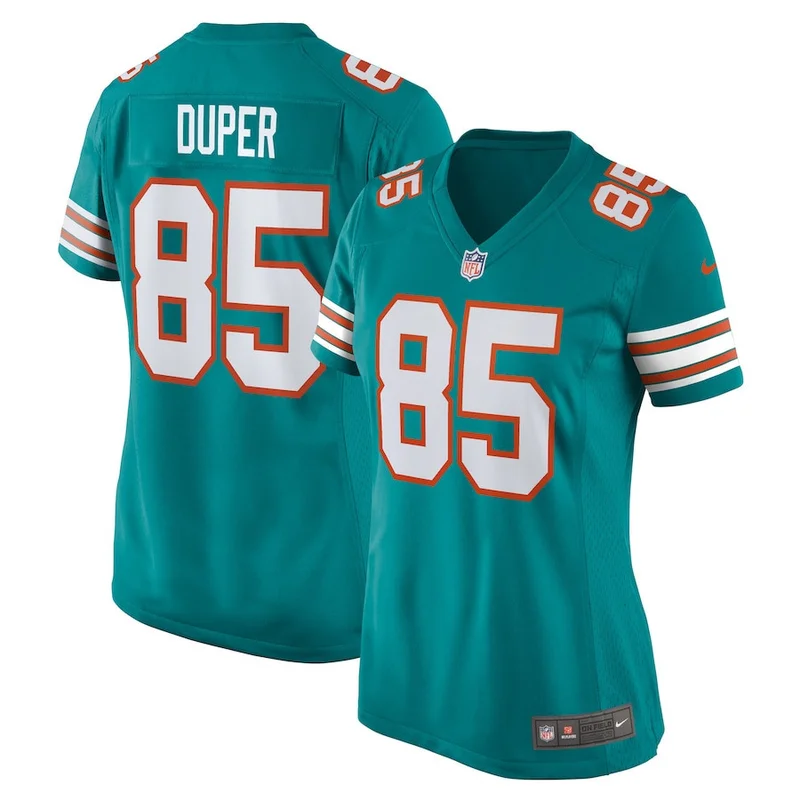 Mark Duper 85 Miami Dolphins Jersey Retired - Aqua